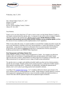 2018-06-27 CEO letter to Minister Petitpas Taylor